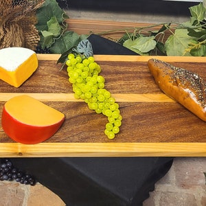 14&quot; x 9&quot; Cherry and Maple Charcuterie Board