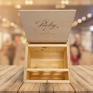 2014 or 2015 Poetry Laser Engraved Wooden Wine Box With Lid - Cabernet Sauvignon Stags Leap District Cliffe Lede Vineyards Wooden Wine Box