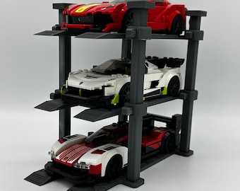 Triple Car Lift Display Stand for Speed Champions