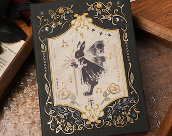 Le carnet de notes esthétique gothique sombre et avant-gardiste | cadeau d'anniversaire pour fille ou scrapbooking