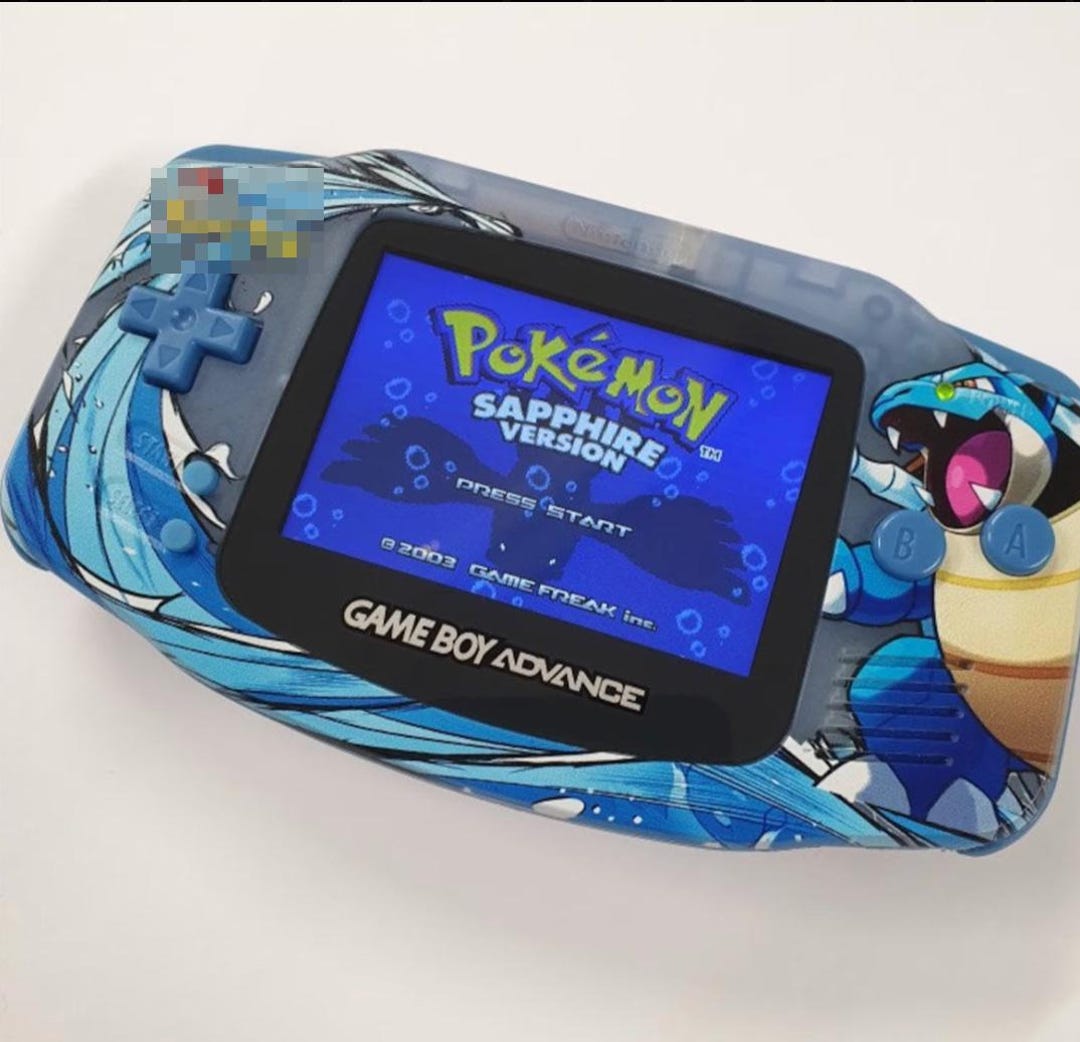 Carcasa Blastoise Personalizada Para Gameboy Advance De Nintendo - Etsy