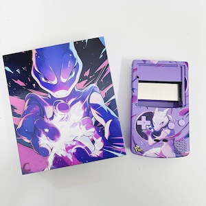 Carcasa personalizada de Game Boy Color Mewtwo