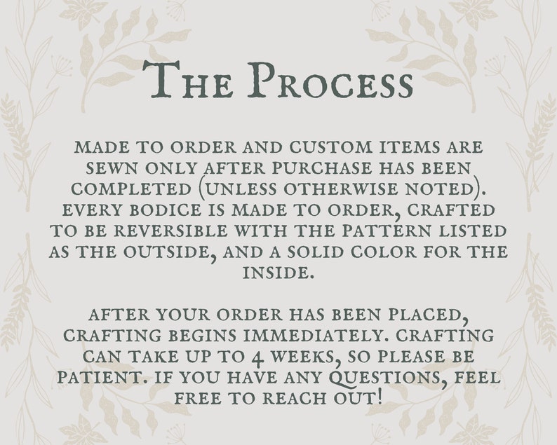 PATRON EXCLUSIVE Cottagecore corset bodice Made To Order reversible corset bodice image 5