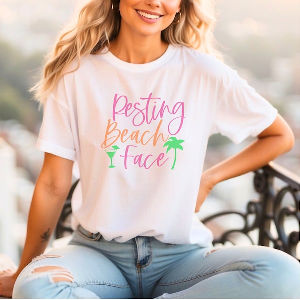 Resting Beach Face - Funny Summer Tee