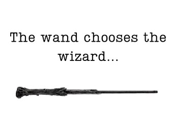 The Wand Chooses the Wizard SVG &amp; JPG Digital Download | Cricut ...