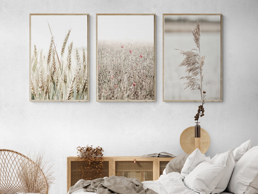 Farmhouse Wall Art Botanical Print Farmhouse Decor Set of 3 Wall Art ...