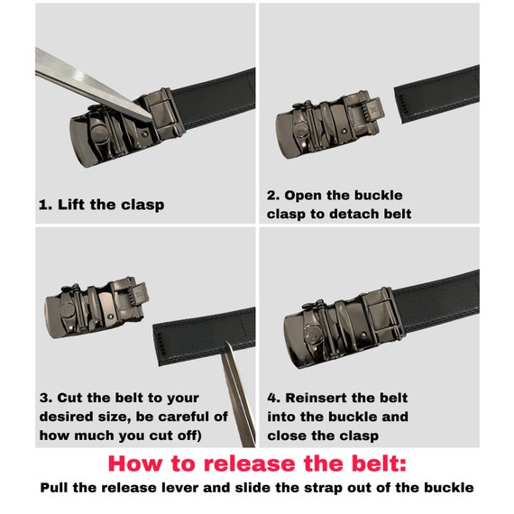 Ceinture pour hommes avec fermeture a cliquet et boucle coulissante bordure ajustable pour un ajustement parfait ceinture decontractee marron Etsy France