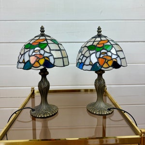 Exquisite Handcrafted Tiffany-Style Stained Glass Lamp