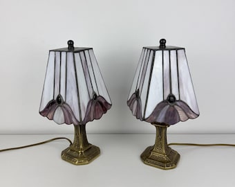 22インチ トンボ、ティファニーランプ、ステンドグラスランプ、デスク