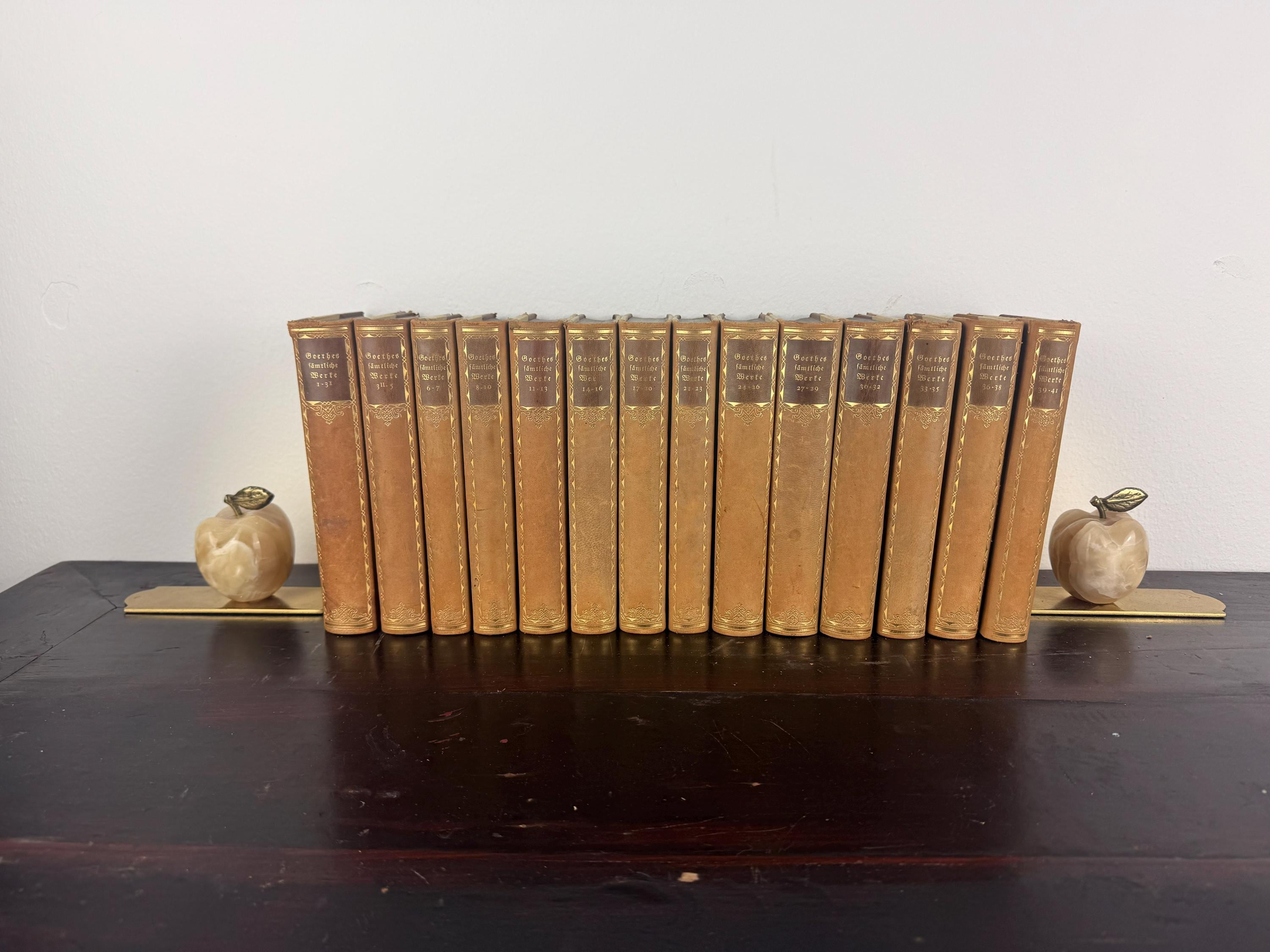 Vintage Goethe Book Set – Complete Works Multi Volume – Classic German ...