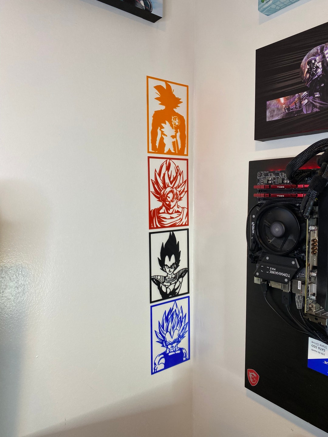 Dragon Ball Wall Art Decoration Etsy