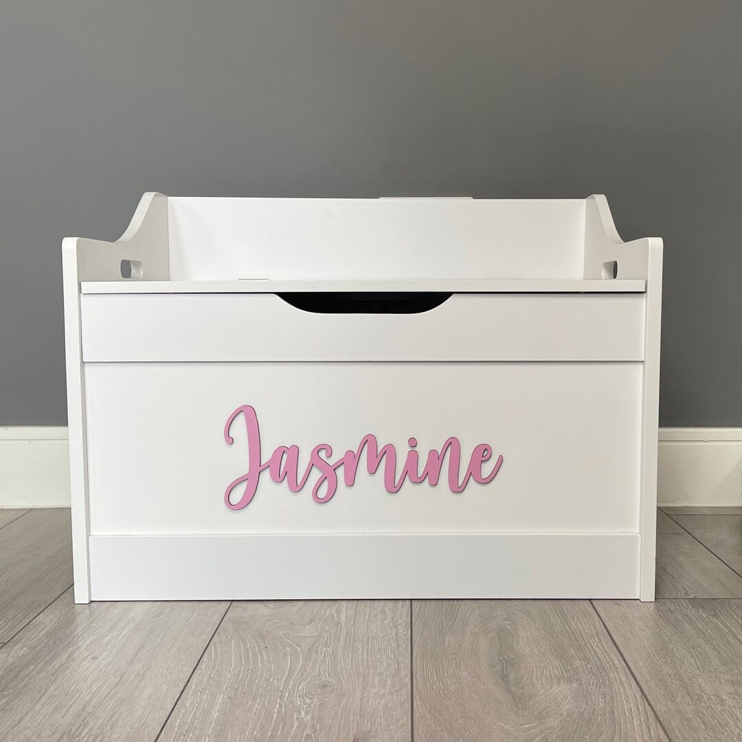 Personalised Toy Box Name Wooden Sign - Toy Box Not Included - Etsy