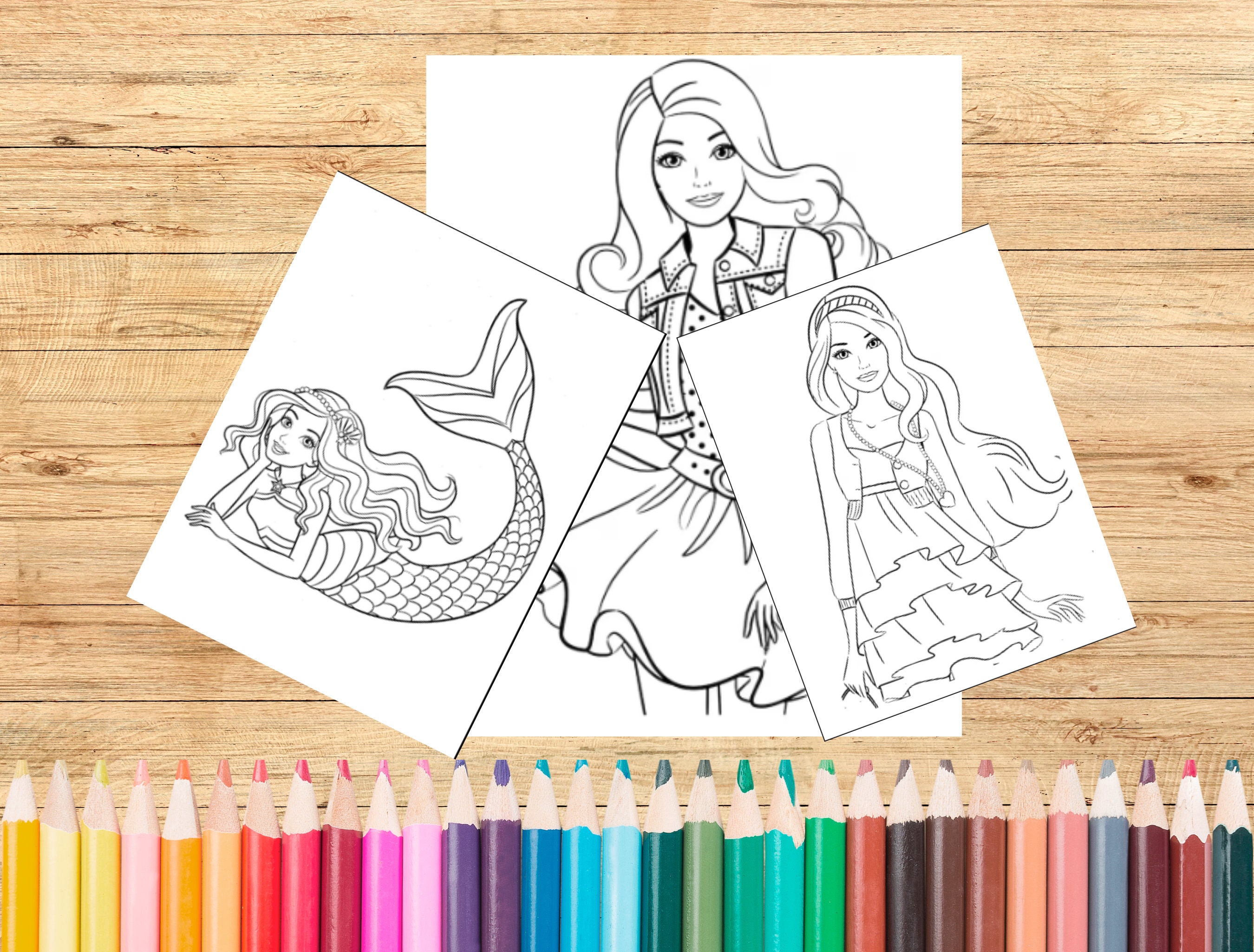 Barbie Doll Coloring Pages For Kids