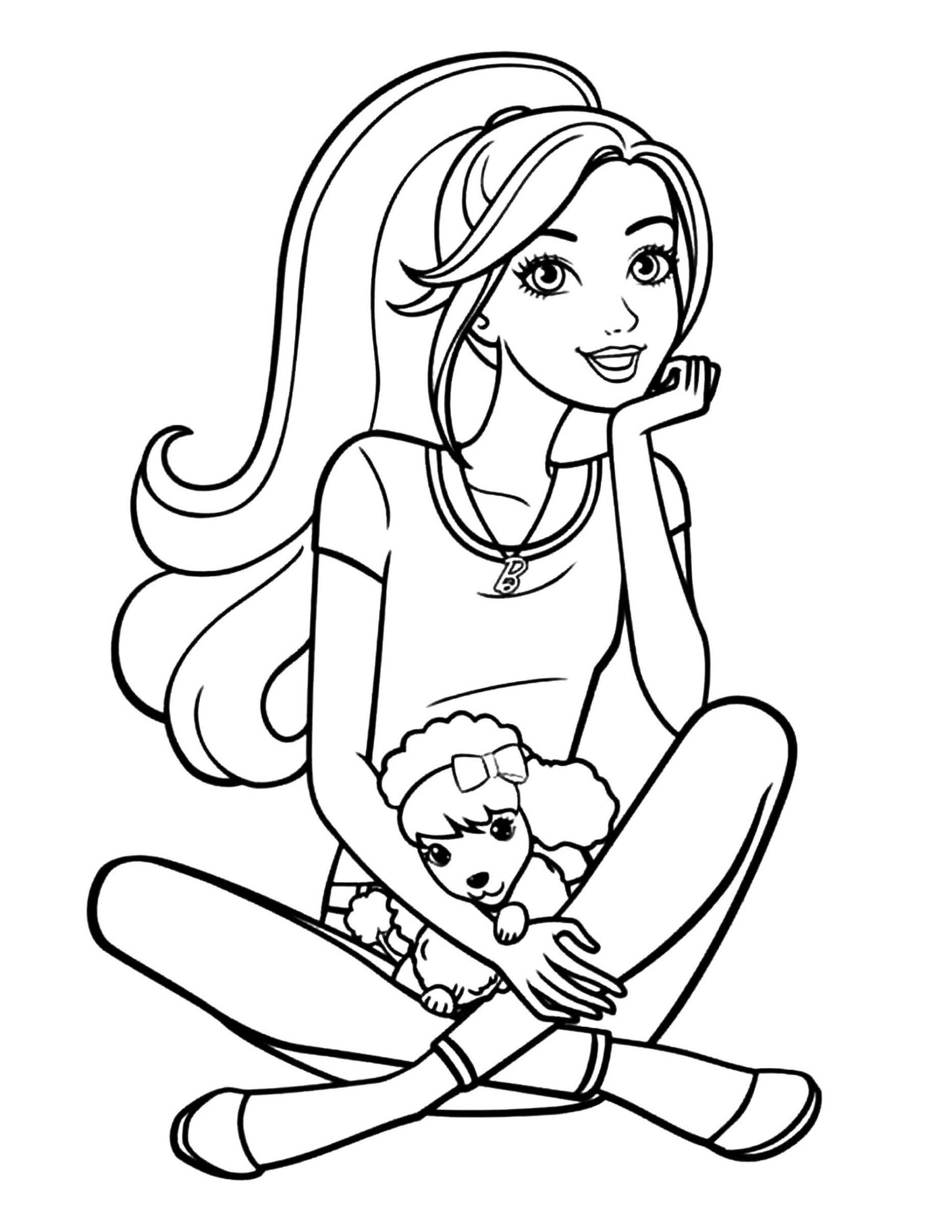 30 Barbie Colouring Pages Kids Colouring Pages Barbie - Etsy