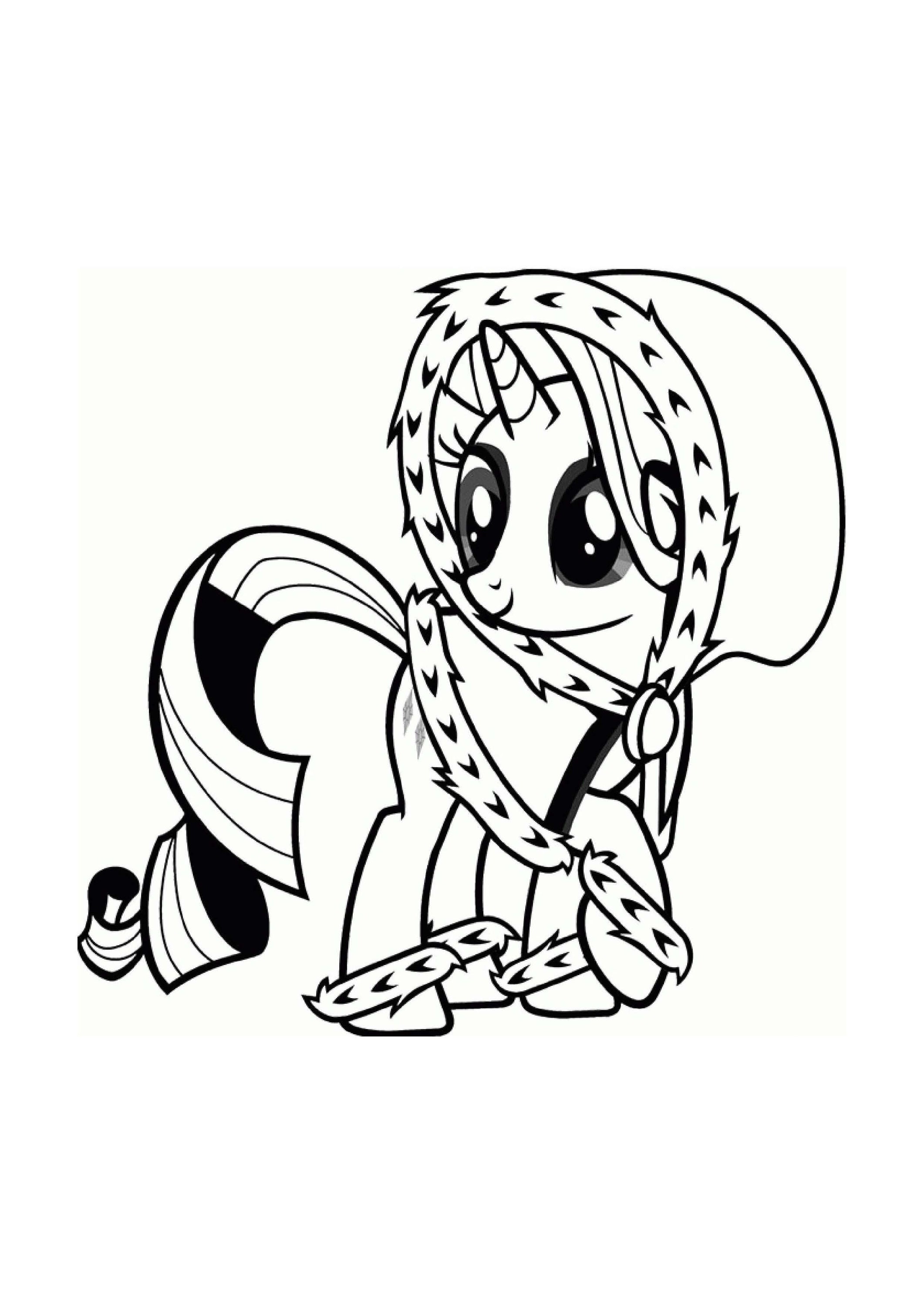My Little Pony Rarity In A Dress Coloring Pages