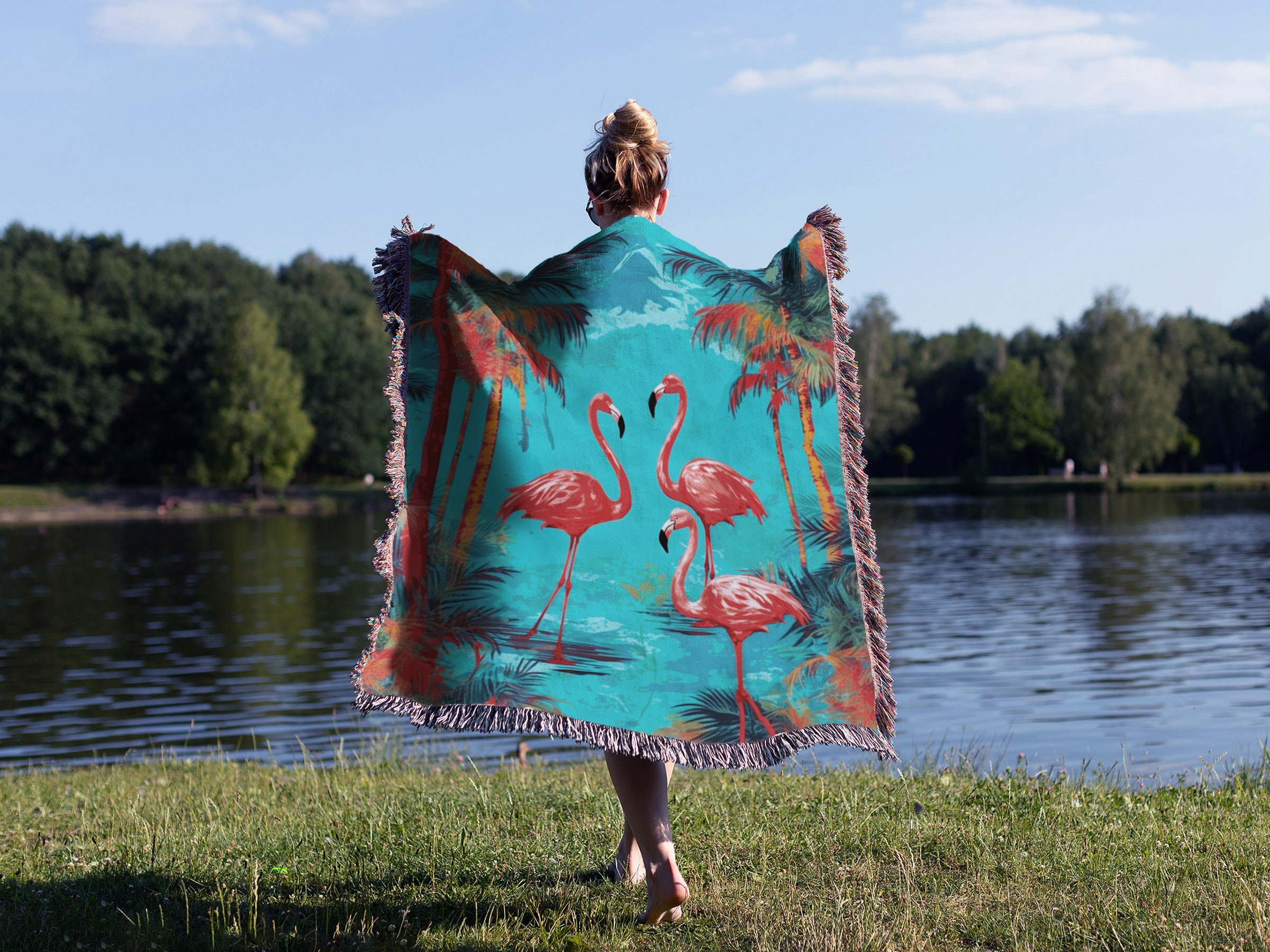 Blue Hermes Blanket Etsy