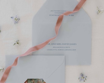 Impresión de direcciones a color en sobres a color / 5x7 / Sobres impresos a medida