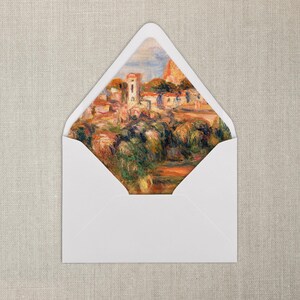 Warm French Countryside Envelope Liner | A7 | Fine Art Envelope Liner | Sets of 20