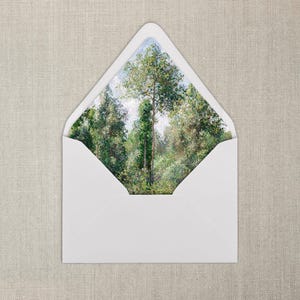 Blue and Green Moody Woods Envelope Liner | A7 | Fine Art Envelope Liner | Sets of 20