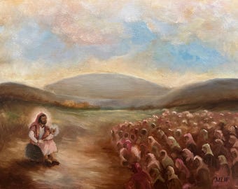 The Sermon on the Mount "The Eternal Teacher" Jesus Christ artwork wall art print