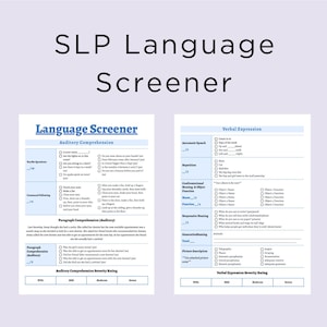 Outil de sélection linguistique SLP, orthophonie médicale, AVC, outil de sélection linguistique téléchargeable