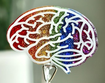 Brain Retractable Badge Reel