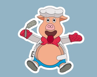 School SLP Sticker, Pop The Pig, Speech Pathologist