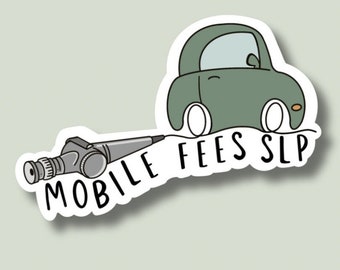 Mobile FEES SLP Endoscopy Sticker, Waterproof Vinyl