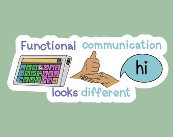 Communication SLP Sticker, Pediatric SLP, Speech Therapy Gifts