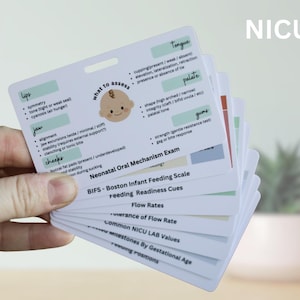 Medical SLP Badge Reference Cards - Etsy