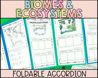 Ecosystems & Biomes Foldable Accordion Activity