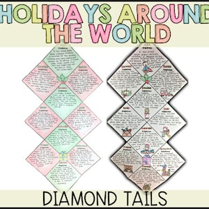 Holidays Around the World Diamond Tail Activity