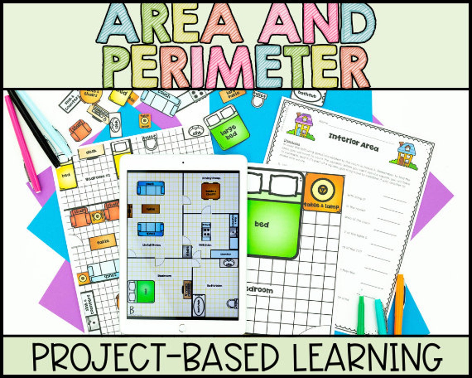 Area and Perimeter Project Based Learning Math Activity - Etsy
