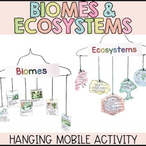 Ecosystems and Biomes Project Mobile and Activity Interactive Hands-on Activity
