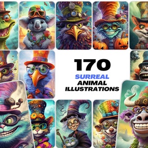 Unleash Your Creativity with 170+ Vibrant, Whimsical Animal PNGs - High-Res & Ready for Commercial Use!