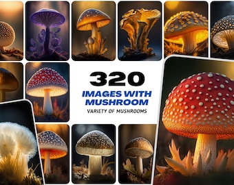 320 High-Quality Images of Mushroom Species - Perfect for Nature Lovers and Researchers!