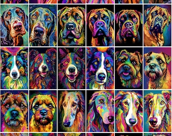 カラフルな犬のイラスト あ@様 用ページ 770 枚のサイケデリックな犬種の画像、カラフルな犬のイラスト、商用