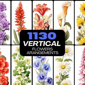 Accattivante raccolta di immagini di fiori verticali: alta qualità, unica e rara