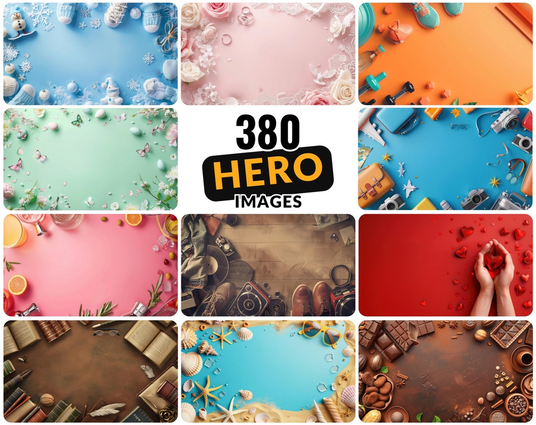 Hero Images 380 Vibrant Hero Images for Websites | Commercial License - Etsy