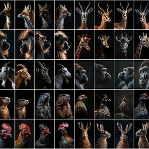 600 Majestic Animal Portraits - High-Resolution Images with Commercial License image 3