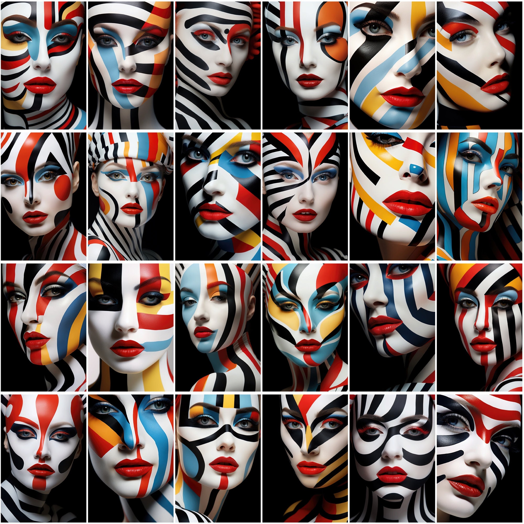 200 Artistic Portraits Bundle - Striking Illusion, Dramatic Makeup ...