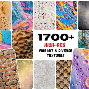 Más de 1700 imágenes JPG de textura de alta resolución / Yeso, urbano, tela, orgánico, abstracto y más / Licencia comercial