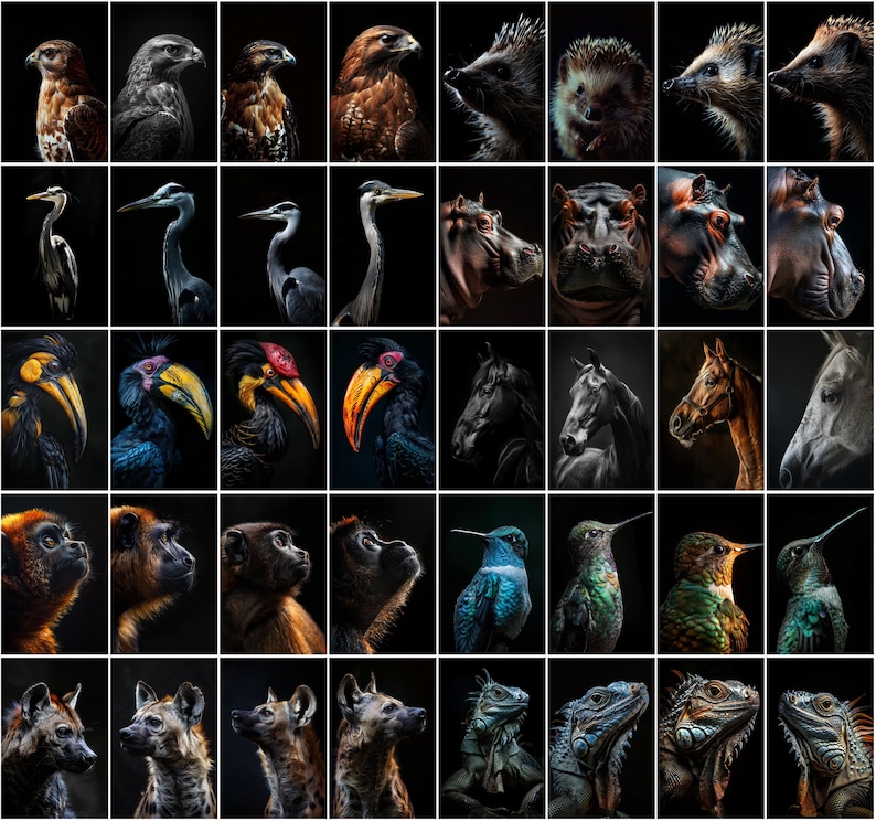 600 Majestic Animal Portraits - High-Resolution Images with Commercial License image 10