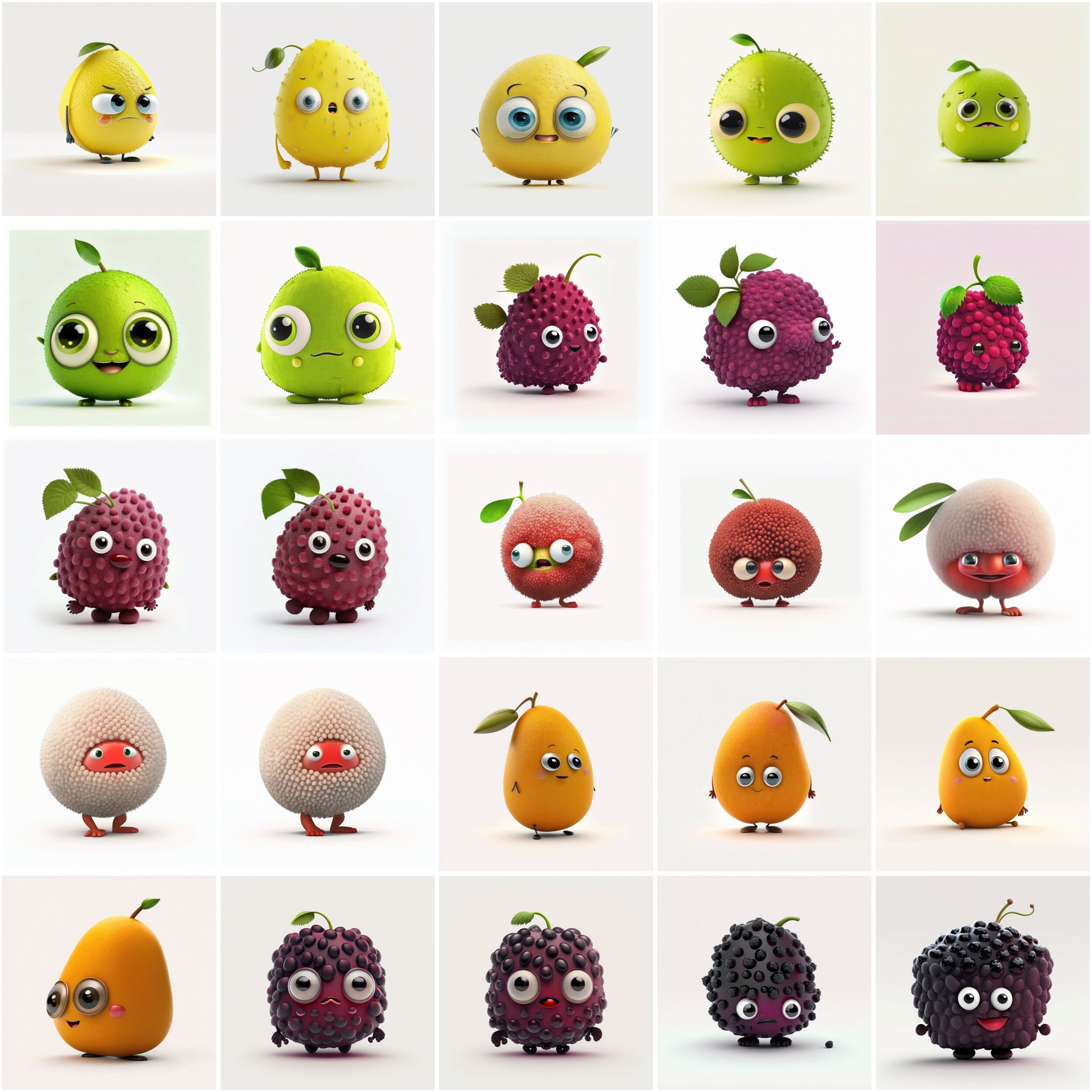 190 Funny Fruit Images Bundle, Pngs With Transparent Background for ...