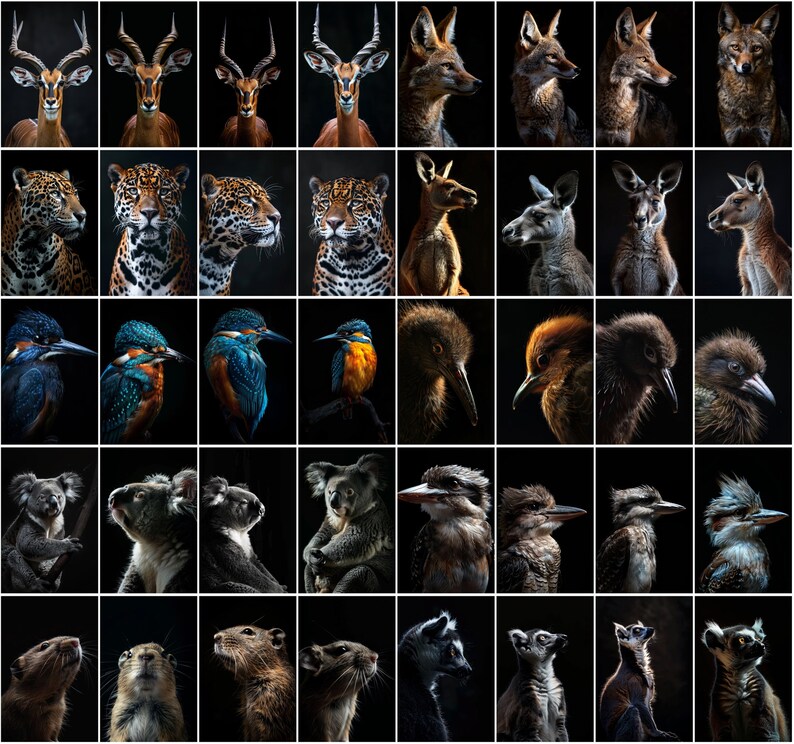 600 Majestic Animal Portraits - High-Resolution Images with Commercial License image 8