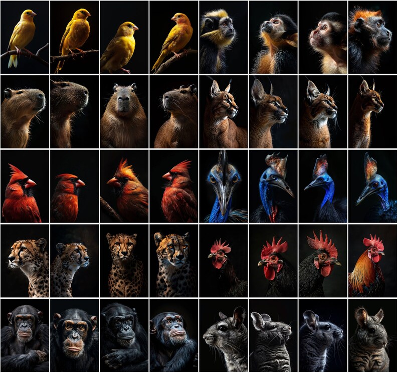 600 Majestic Animal Portraits - High-Resolution Images with Commercial License image 5