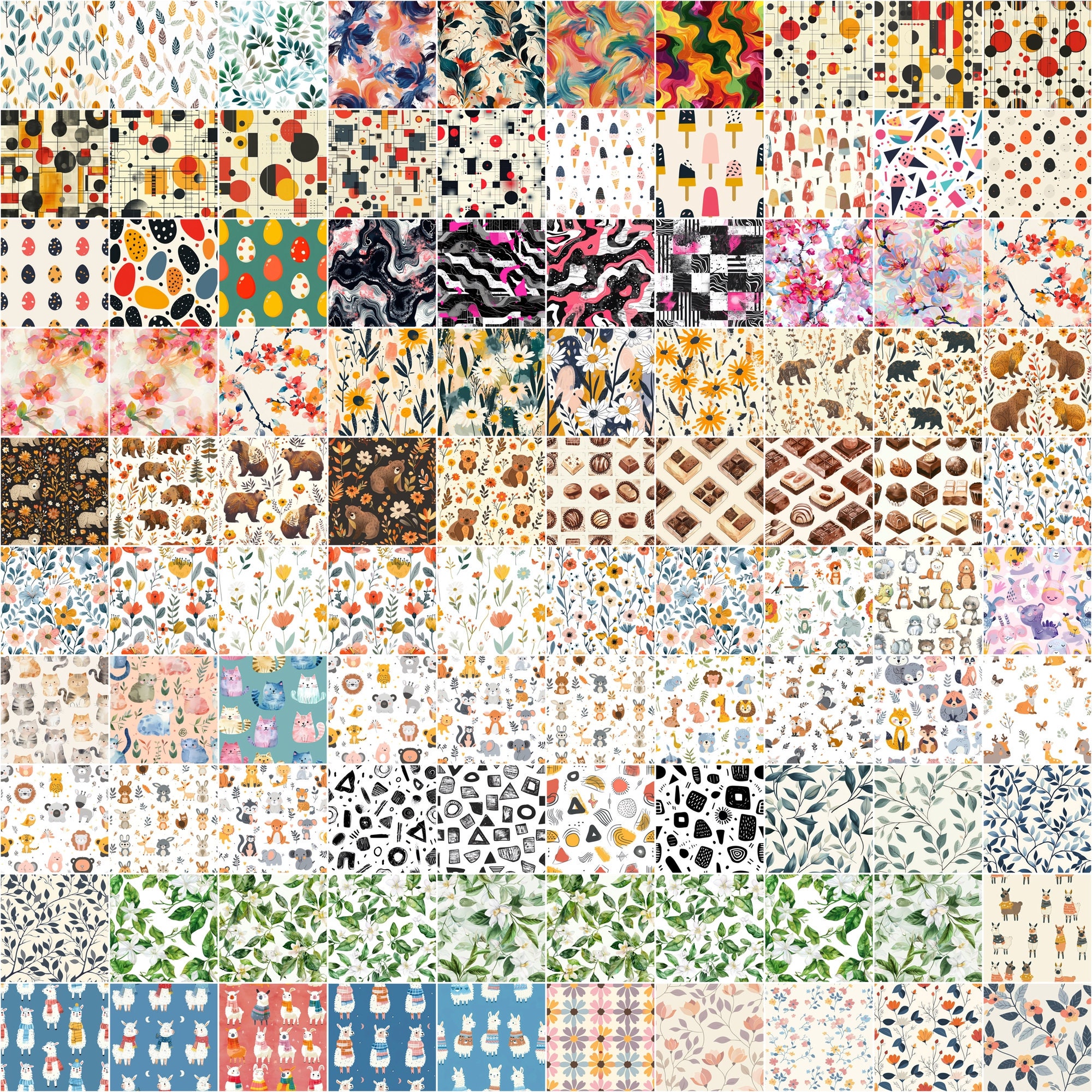 Ultimate Collection of 1000 Seamless Patterns - Etsy
