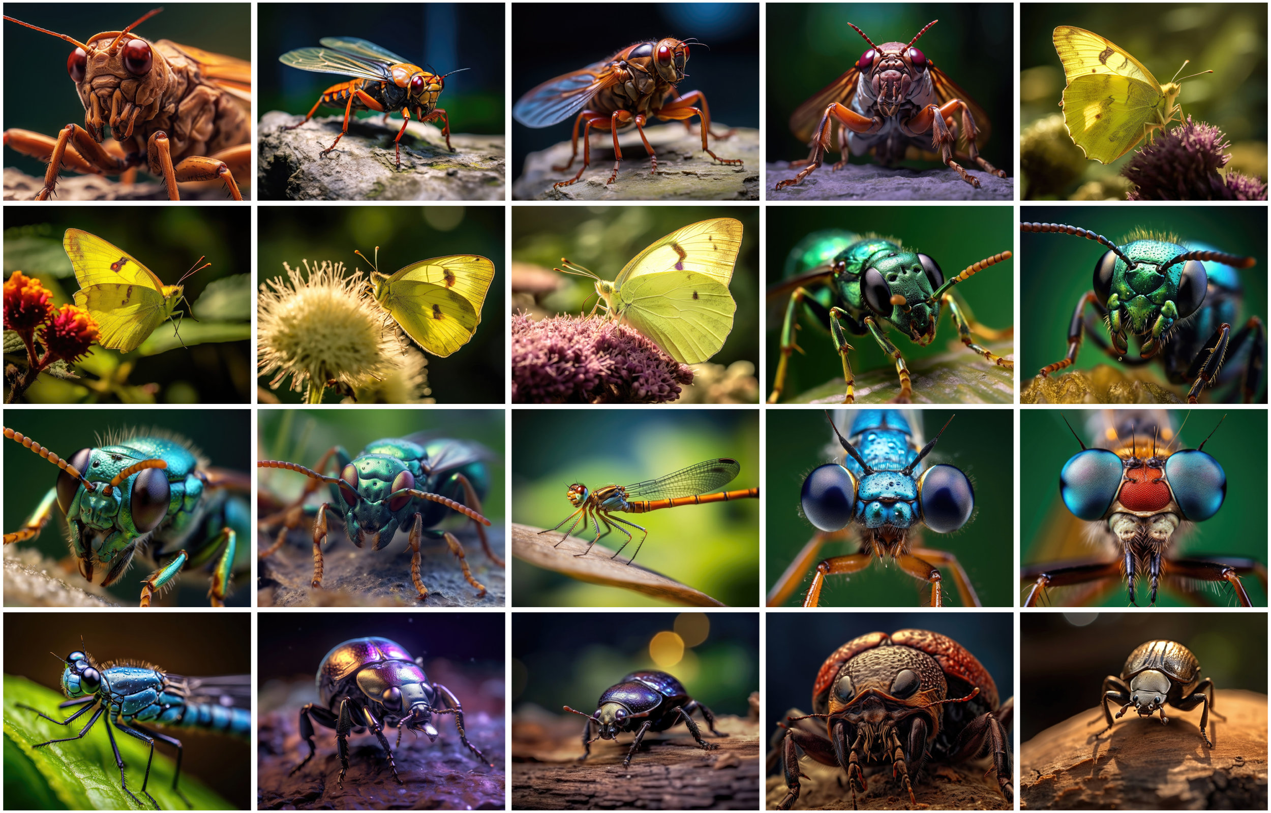 Macro Insect Artwork: High-res Image Set With Business Use License - Etsy