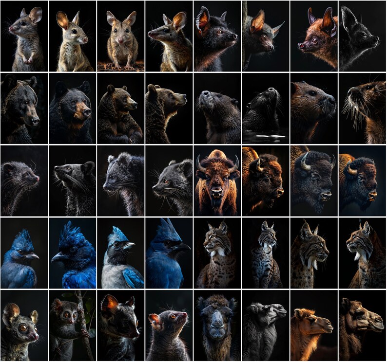 600 Majestic Animal Portraits - High-Resolution Images with Commercial License image 4