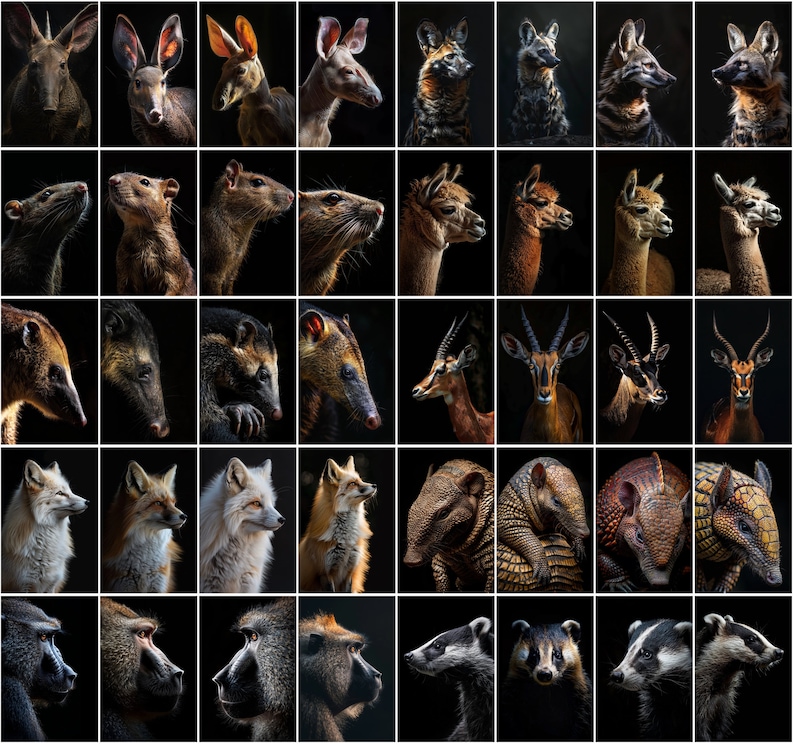 600 Majestic Animal Portraits - High-Resolution Images with Commercial License image 6